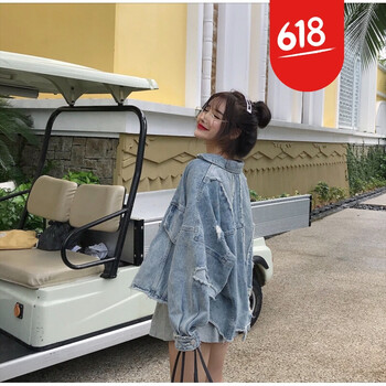 復(fù)古風牛仔外套，打造時尚小仙女