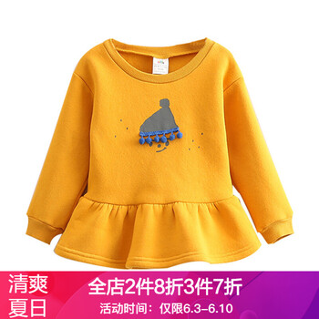女童連衣裙抓絨