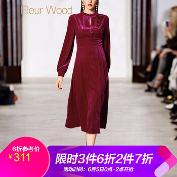 時(shí)尚長(zhǎng)袖連衣裙，打造氣質(zhì)女神
