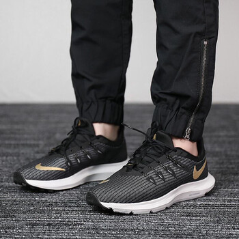 耐克（NIKE）跑步鞋AA7412-006黑+金屬金黃+普羅旺斯紫+灰色 