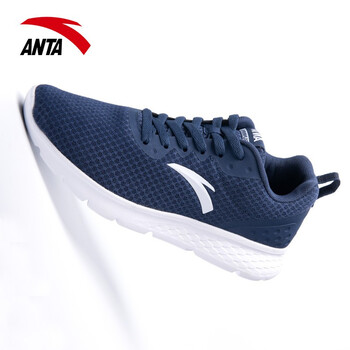 安踏（ANTA）跑步鞋藍(lán)耀石黑/安踏白 39