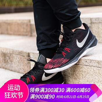 耐克（NIKE）籃球鞋908978-006 黑/金屬銀/大學(xué)紅/白 