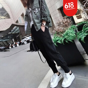 時(shí)尚高腰哈倫褲，穿出你的大長(zhǎng)腿