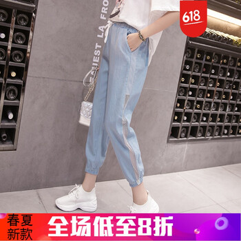高腰牛仔褲，穿出時尚小身材