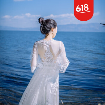 純色唯美長裙，打造浪漫女神范