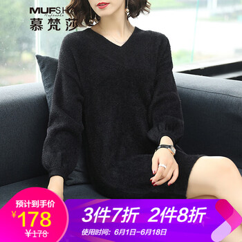 黑色貂絨打底衫