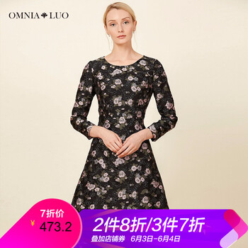 元素,流行,印花,羊毛連衣裙,趨勢,新款,樣式