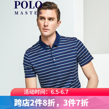 MASTER POLO 短袖 男士T恤 17藍色 