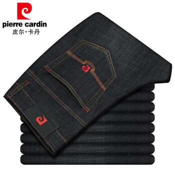 皮爾卡丹（pierrecardin） 直筒褲 商務休閑 男士牛仔褲
