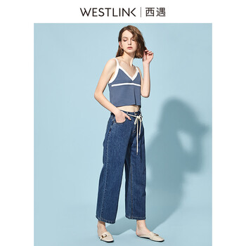 寬松風(fēng)牛仔褲，微胖妹子的好幫手