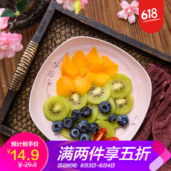 粉色盤子