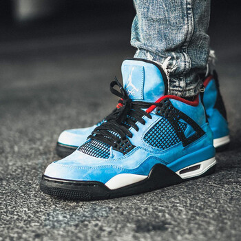 耐克（NIKE）籃球鞋308497-406（藍(lán)麂皮聯(lián)名） 44.5