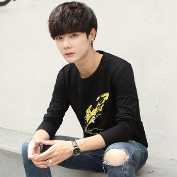 羅杰生 長(cháng)袖 男士T恤 8021藍色 