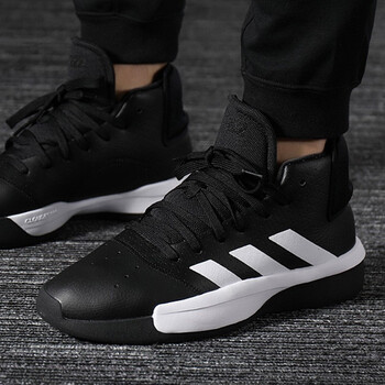 阿迪達(dá)斯（Adidas）籃球鞋G54101/黑色/白色 