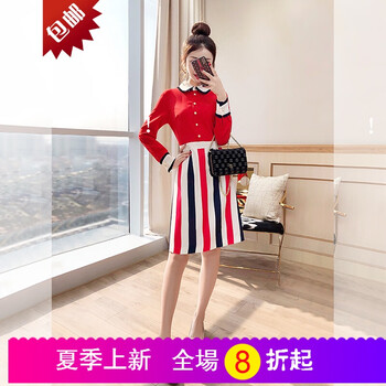 條紋連衣裙，讓你告別微胖界煩惱