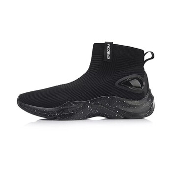 李寧（LI-NING）板鞋標準黑/標準白 