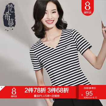 梵希蔓（vimly）  短袖 T恤 女 V領(lǐng)