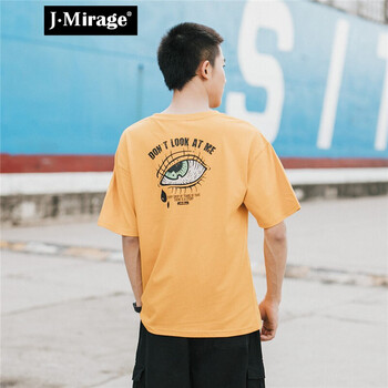 J·Mirage 短袖 男士T恤 黃色 9154 