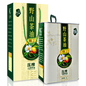 赣江 山茶油 2L 铁桶装 食用油 物理压榨 山茶籽油