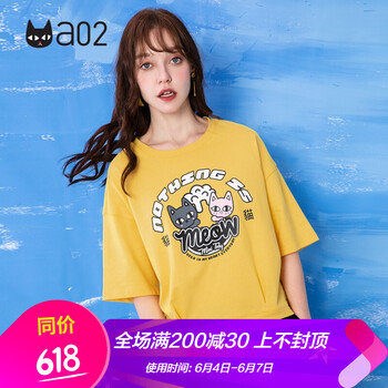 a02 印花 短袖 T恤 女 圓領(lǐng)
