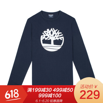 Timberland 長(zhǎng)袖 男士T恤 K52藏青 