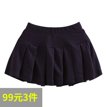 女童半身百褶裙子