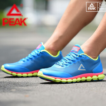 匹克（PEAK）跑步鞋3997水晶藍(lán)/熒光黃 