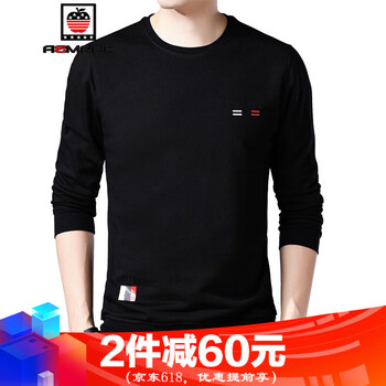 AEMAPE 長(cháng)袖 男士T恤 黑色1888klsb 