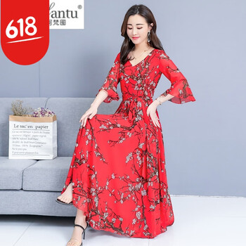 時(shí)尚網(wǎng)紗長(zhǎng)裙，微胖妹子的好幫手