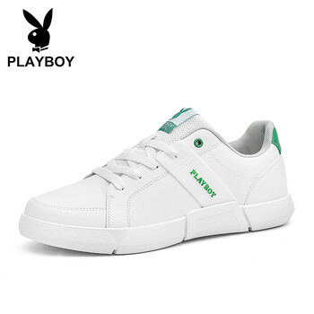 花花公子（PLAYBOY）男士白/綠  41