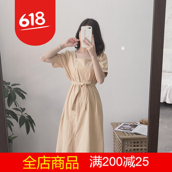 復(fù)古條紋裙，微胖妹子的福音！