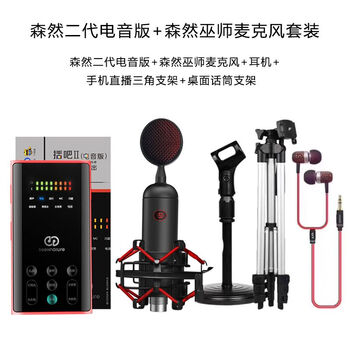 森然（Seeknature）  手持 麥克風(fēng) 播吧二代電音版+巫師麥克風(fēng)套裝