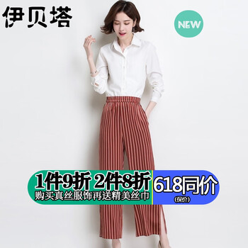 時(shí)尚條紋闊腿褲，穿出你的美