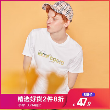 佐丹奴（Giordano） 短袖 男士T恤 10白色 