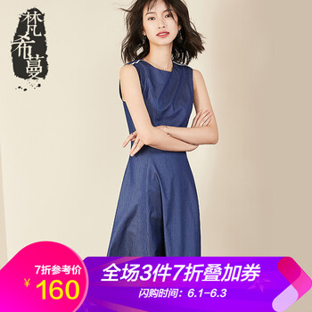 元素,新款,背心裙,無袖,流行,趨勢,背心裙新款,牛仔,樣式