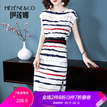 伊蓮娜（Helene & co） 條紋  連衣裙