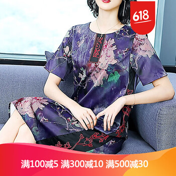 圓領(lǐng)印花連衣裙，打造優(yōu)雅小仙女