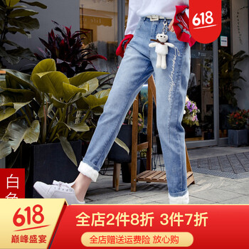 元素,小熊,女裝,新款,流行,趨勢,牛仔褲,樣式