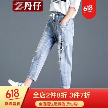 元素,流行,卡通,牛仔褲,趨勢,新款,樣式