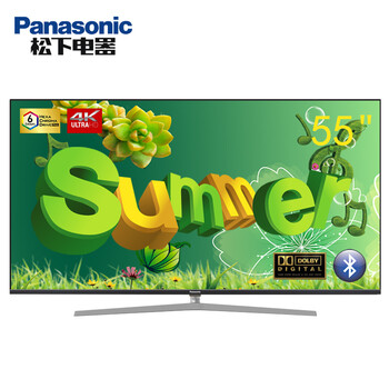 松下（Panasonic） TH-55FX610C 55英寸 全面屏電視，4K超清電視，人工智能電視