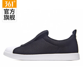 361度板鞋曜石黑/361度白 35，36，37，38，39，40