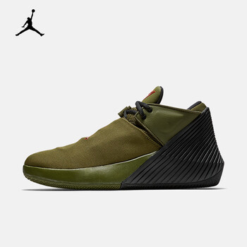 耐克（NIKE）籃球鞋AR0346-300橄欖綠/黑/紅外線紅 