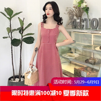 復(fù)古系帶格子裙，打造優(yōu)雅小仙女