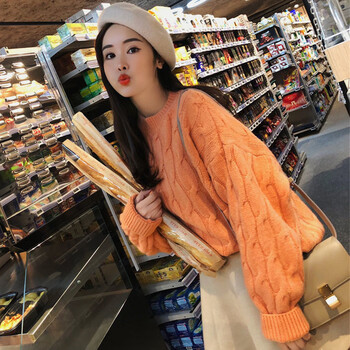 復古針織衫，微胖妹子的好幫手