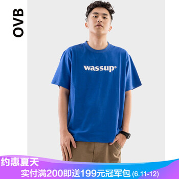 ovb 短袖 男士T恤 藍色 