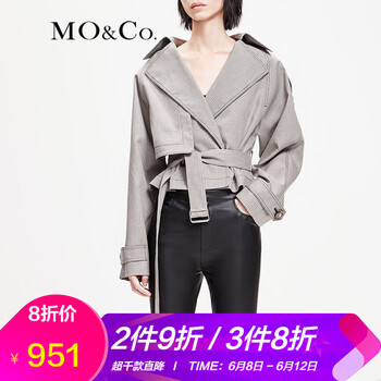 MO&Co.  長袖 女 短外套 紐扣