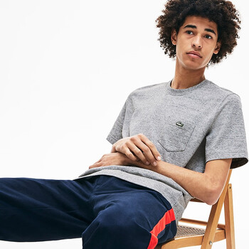 LACOSTE 短袖 男士T恤 ECS/灰色 