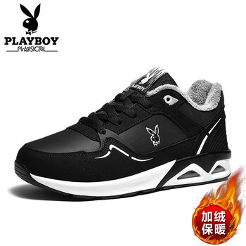 花花公子（PLAYBOY）男士黑灰【加絨】 39