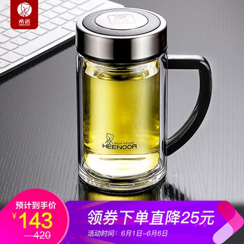 雙層玻璃水杯，打造精致生活