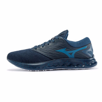 美津濃（MIZUNO）跑步鞋絳色/深灰/藍(lán) 
